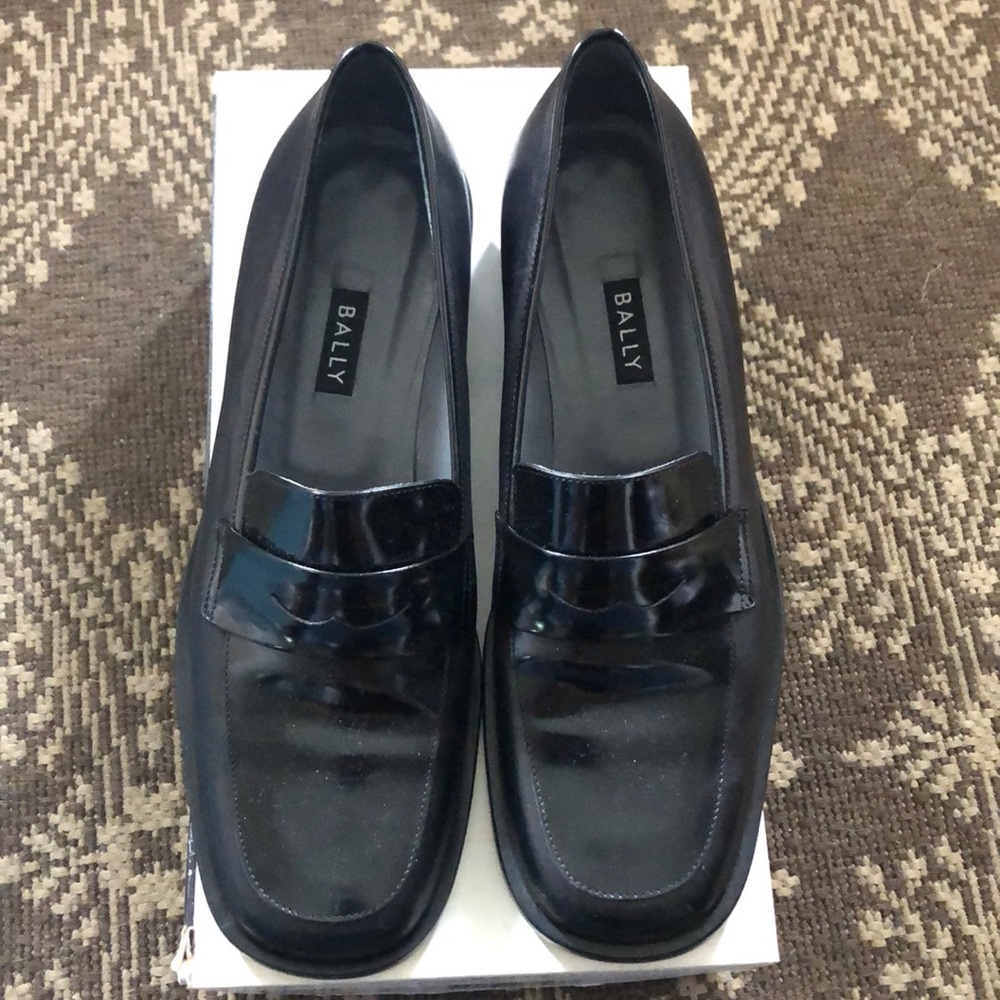 Black loafers
